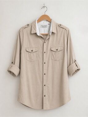 Sovereign Code Lightweight Tan Button-Down Shirt